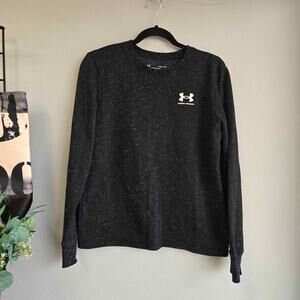 Under Armour Rival Fleece Speckled black Crewneck small